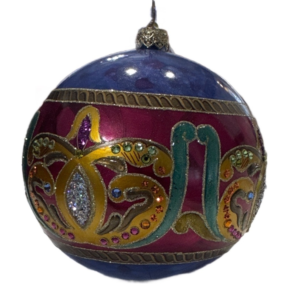 Christmas ornament,inspired by Russian Easter eggs designed by Joan Rivers - Picture 2 of 7